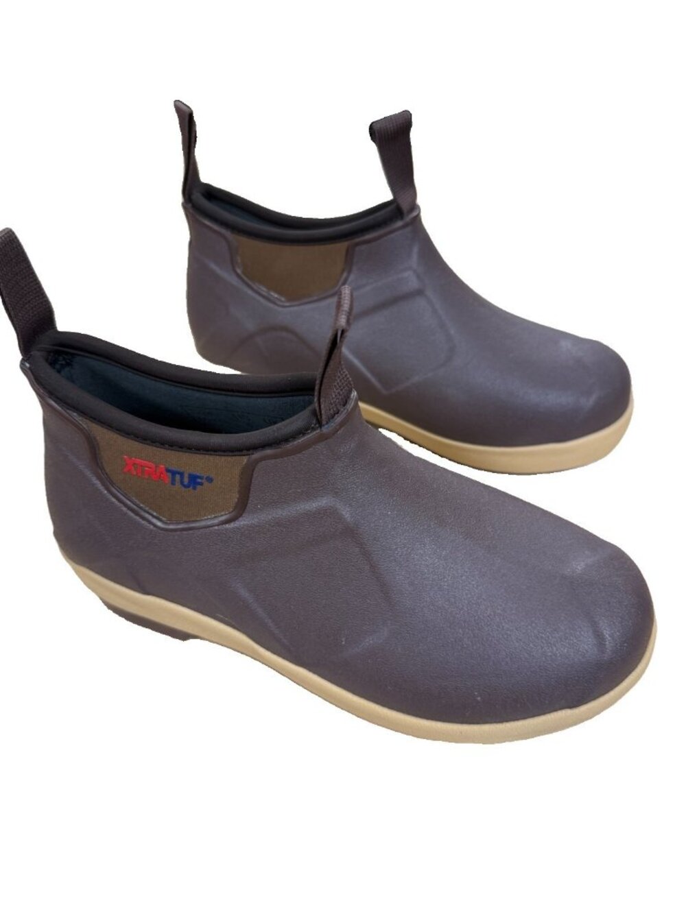 Men's XTRATUF Brown Ankle Deck Boots – US Size 5 - Picture 3 of 5